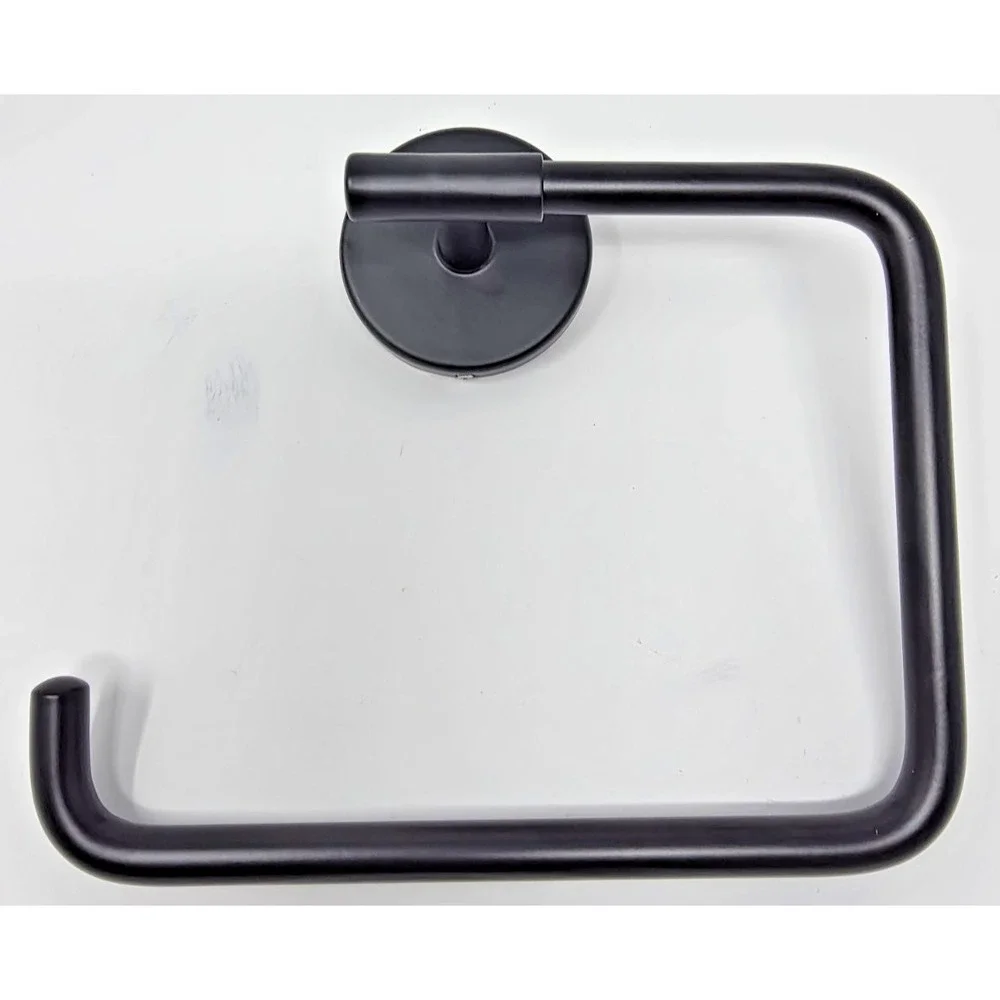 Delta 759460-BL Trinsic Towel Ring Matte Black Bathroom Hardware Wall Mount NIB